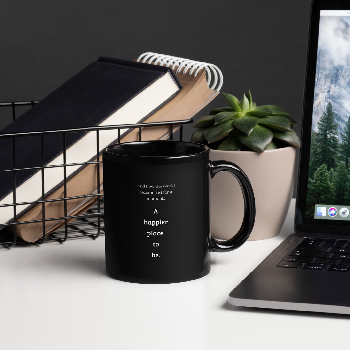 "A happier place to be" Mug